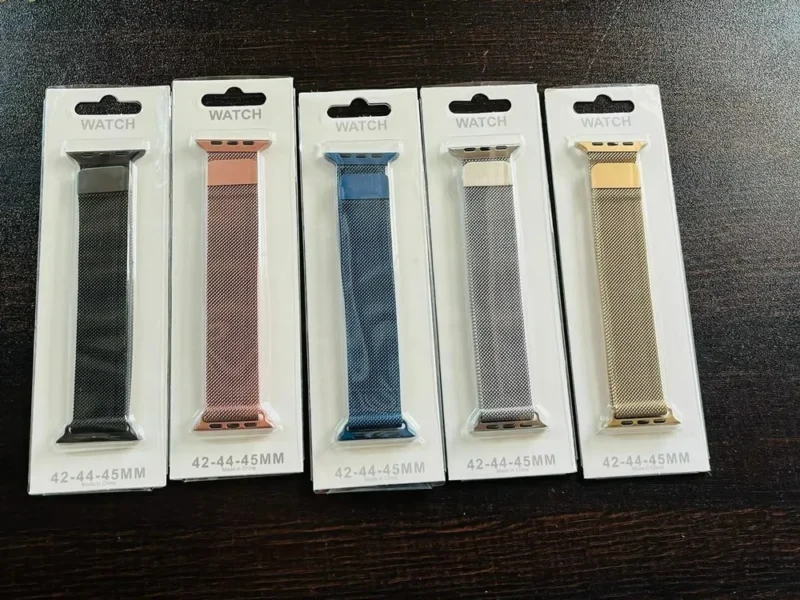 Stainless Steel Milanese Magnetic Mesh Loop Smart Watch Band Strap Metal Watchband - (Random Color & Design)