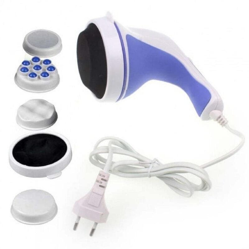 4 in 1 Relax & Spin Tone Vibration Electric Massager  / Electronic Relax and Spin Body Massager with Different Heads - Image 5