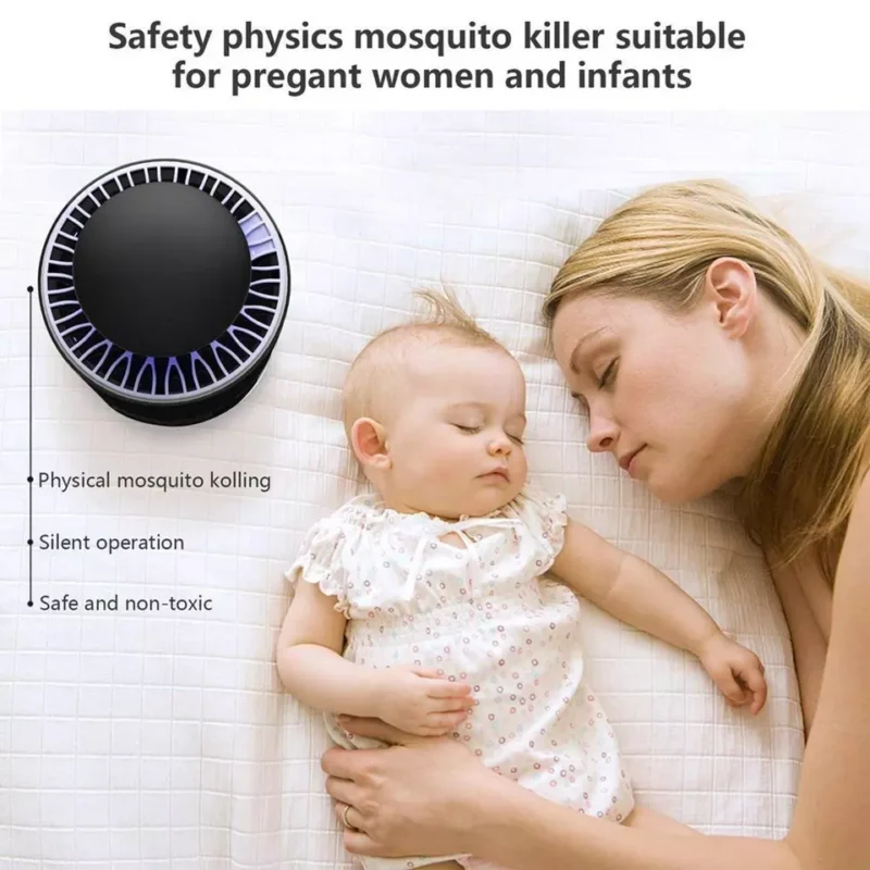 Mosquito Trap with Killer Lamp | Eco Friendly Chemical Free USB Connected UV LED Light Fly Bug Di-Speller with Suction Fan Repellent Lamp (Random color) - Image 8