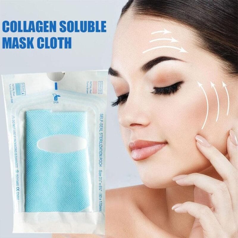 Collagen Soluble Mask Cloth | Anti-wrinkle Moisturizing Face and Lifting Mask - Image 5