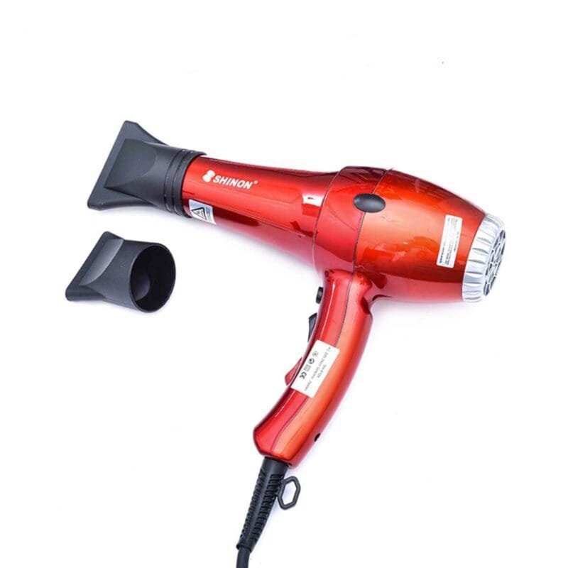 ( red color ) Shinon Hair Dryers Salon Home Used Professional Blow Hair Dryer With  complete accessories - Image 2