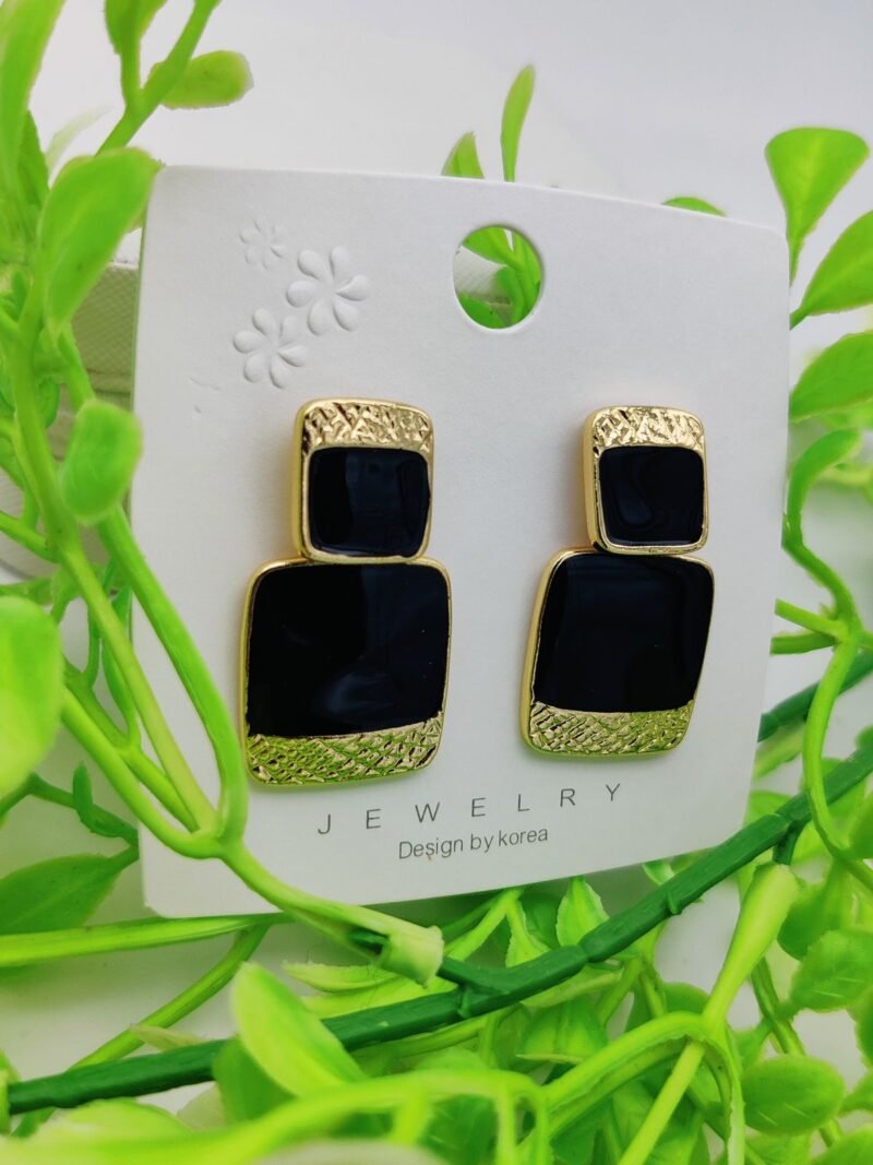 Imported Geometric Glamorous Earrings – Bold Style Redefined! | Earrings For Girls  | Earrings For Women - Image 2