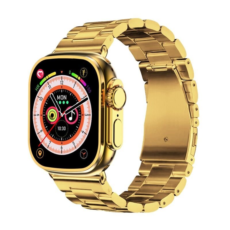C9 Ultra Max Gold Edition Color Smartwatch 2.1 Inch Screen With Hryfine App - Image 8