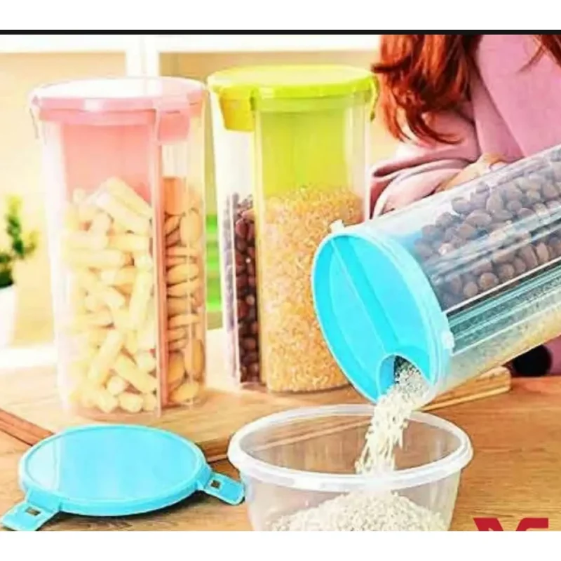Marshal Storage Jar - 3 In 1 Jar - 3 Portion storage jar (2200 ml) (Random color) - Image 3
