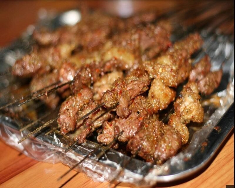 Barbecue Skewers Set - Stainless Steel Wood Handle Kabab stick BBQ Kabob Sticks pack of 10 - Image 8