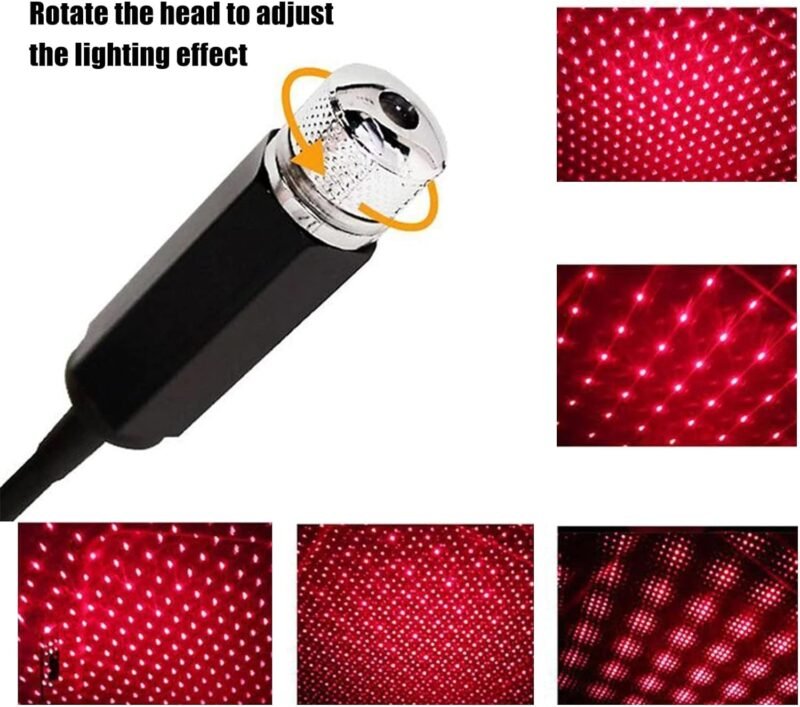 Led Galaxy Star Light | Starry Laser Projector Night Light For Home & Car Roof Decoration - Image 2