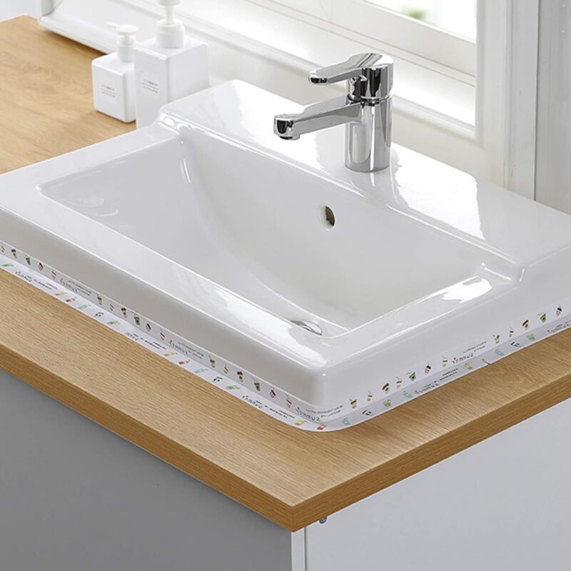 Self-Adhesive Tape Bathtub Kitchen Sink Sealing Tape Waterproof Anti-Mildew PVC Sealing Strip Sink, Toilet, Gas Stove and Wall Corner(random design ) - Image 3