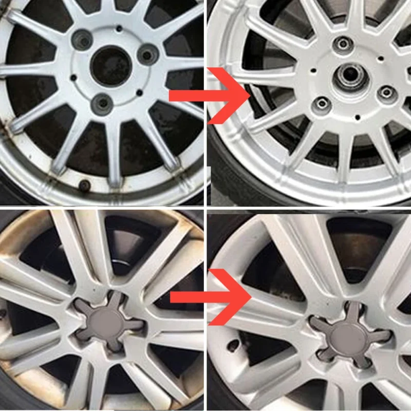 HGKJ-18-60ml Car Paint Wheel Iron Powder Rust Remover Car Logo Rust Spray Cleaner Repair Refurbising Accessories - Image 5