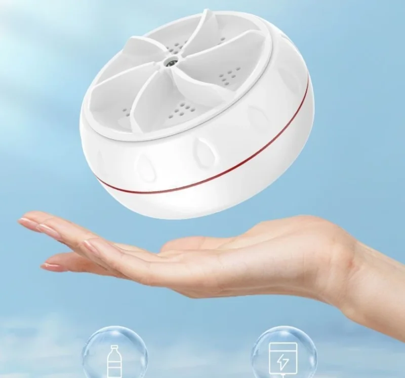 Mini Washing Machine Portable Ultrasonic Turbine Washer - Image 8