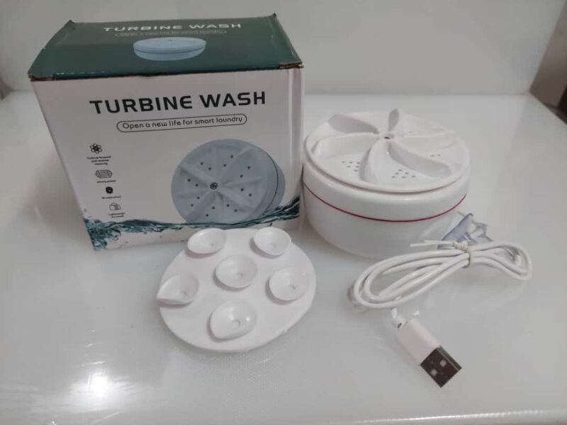 Mini Washing Machine Portable Ultrasonic Turbine Washer - Image 4