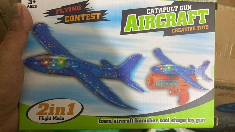 Airplane Launcher Gun Toy For Kids  Aircraft Shooting Gun Toy Cool Outside Flying Toys(random color ) - Image 4