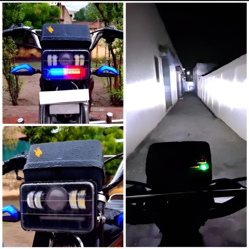 LED Headlight 6 ? 4 / square led light 4 ? 6 for all bikes | motercycle headlight for 125 cg 70cc bikes | sos pattern cg 125 and 70cc - Image 14