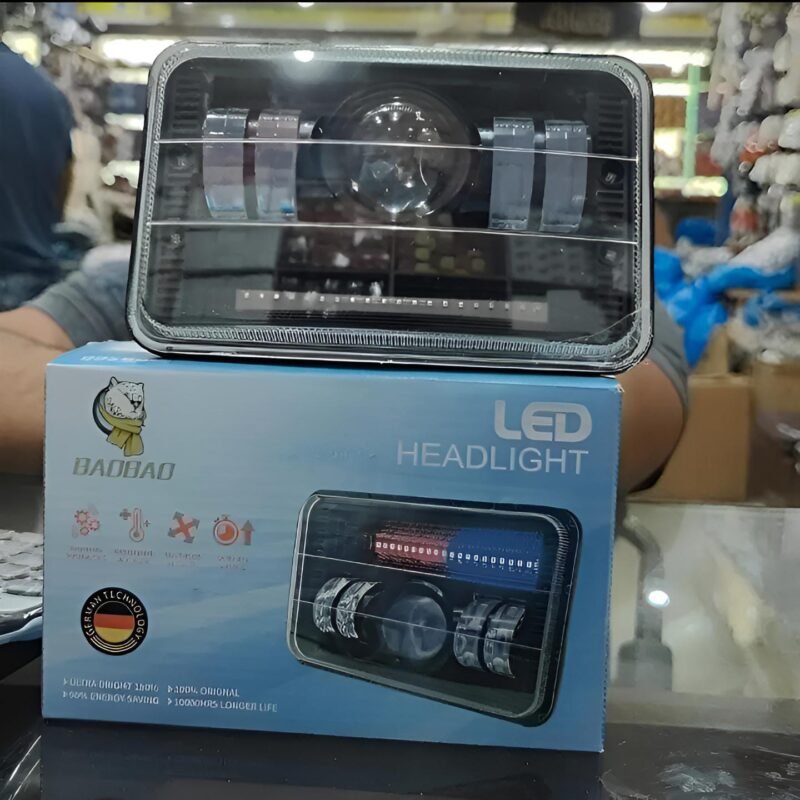 LED Headlight 6 ? 4 / square led light 4 ? 6 for all bikes | motercycle headlight for 125 cg 70cc bikes | sos pattern cg 125 and 70cc - Image 13