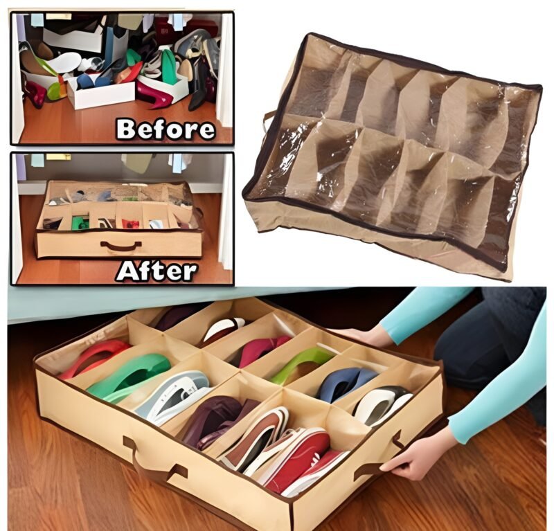 Shoe Organizer Closet/Under Bed Storage | Shoe under best quality imported with box - Image 10