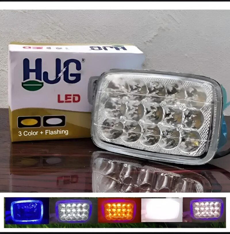 5 function led headlight 15 led white and Fog light  high beam 15 led fog bike headlight for 70 & 125/All functions led light - Image 10