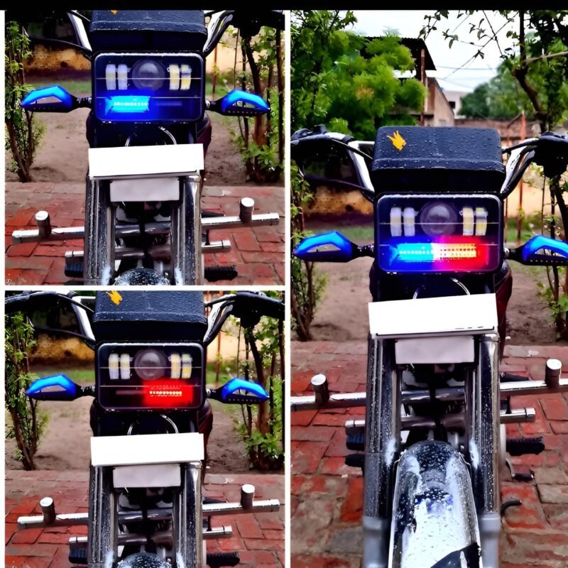LED Headlight 6 ? 4 / square led light 4 ? 6 for all bikes | motercycle headlight for 125 cg 70cc bikes | sos pattern cg 125 and 70cc - Image 11