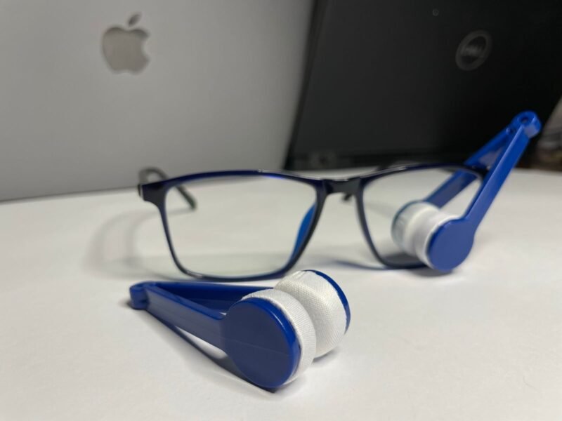 Eyeglasses cleaning wipes microfiber | Mini Microfiber Glasses Eyeglasses Cleaner Tool (Blue) - Image 11
