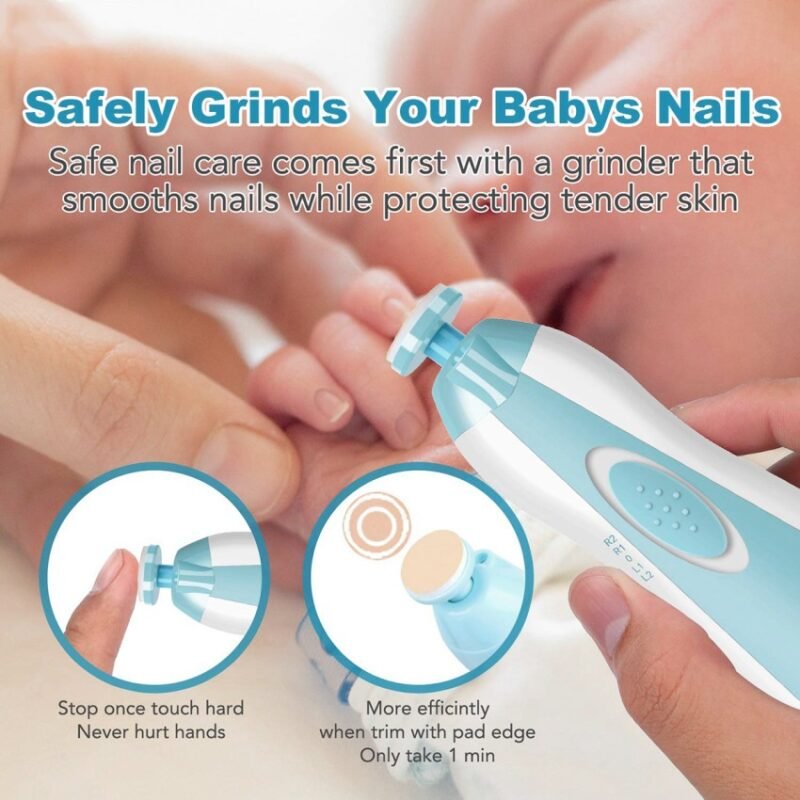 Electric Nail Clipper - Baby Nail Trimmer Clipper Set (random color) - Image 5