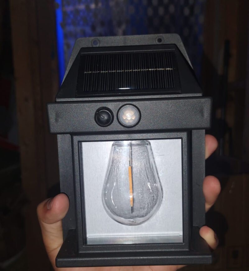 (NW000334) Solar Tungsten Filament Lamp Outdoor Waterproof Intelligent Induction Wall Lamp Courtyard Garden Villa Lighting Night Light - Image 2
