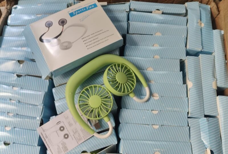 Mini Neck fan , Portable Wearable USB Rechargeable Personal Neck Fan, Cooler with 3 Speed,360 Degrees Free Rotation for Indoor Outdoor (random color) - Image 2