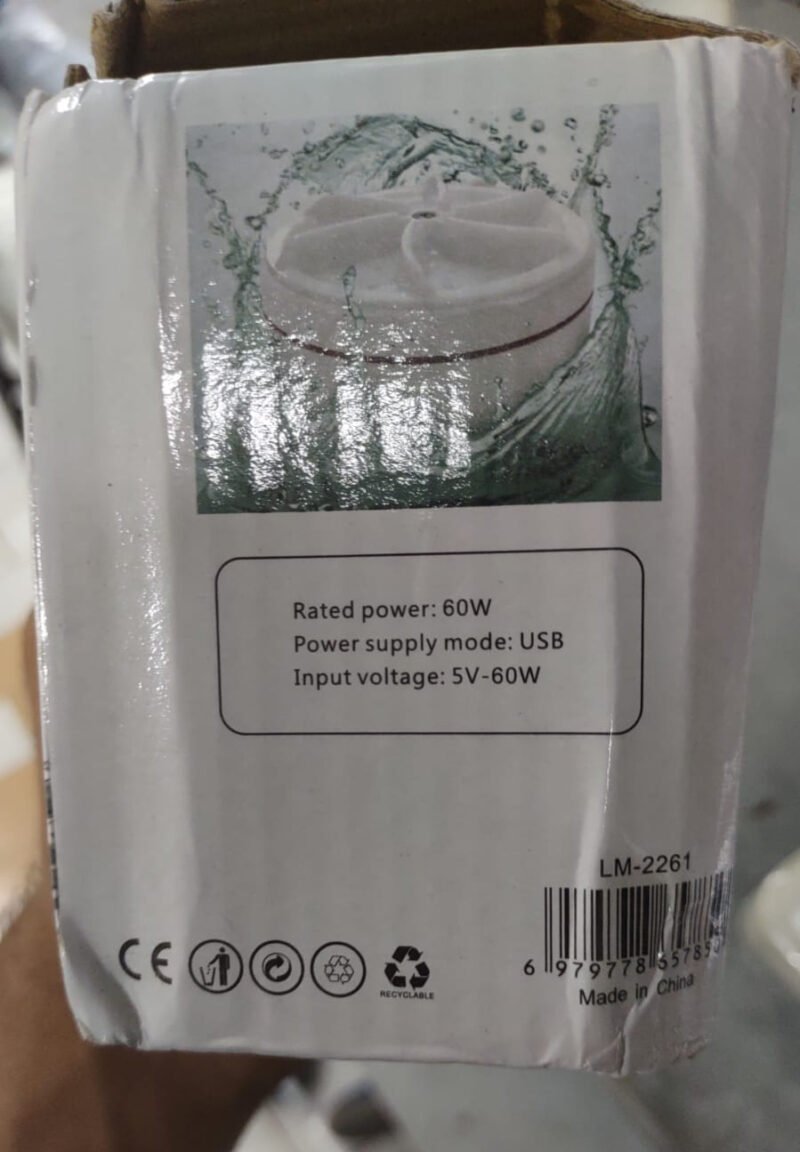 Mini Washing Machine Portable Ultrasonic Turbine Washer - Image 2