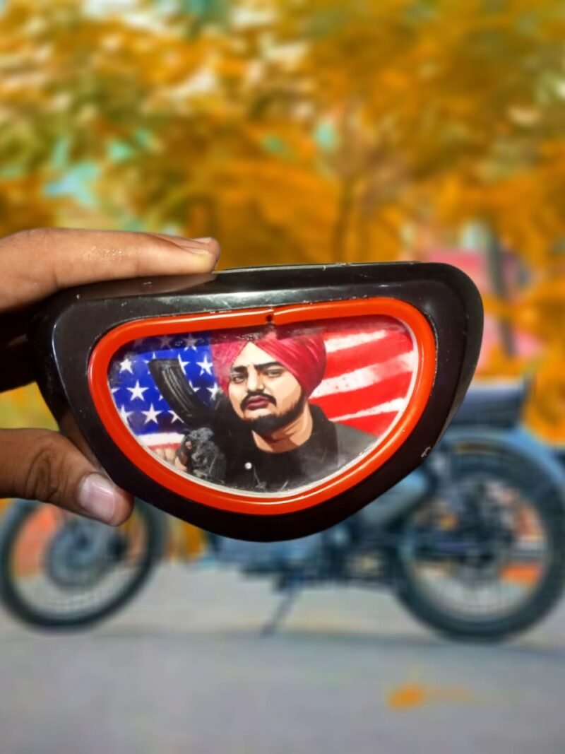 70cc Motorcycle Back Light (Siddu moose wala) With DRL  (Random neon and siddu moose Wala Picture) - Image 3