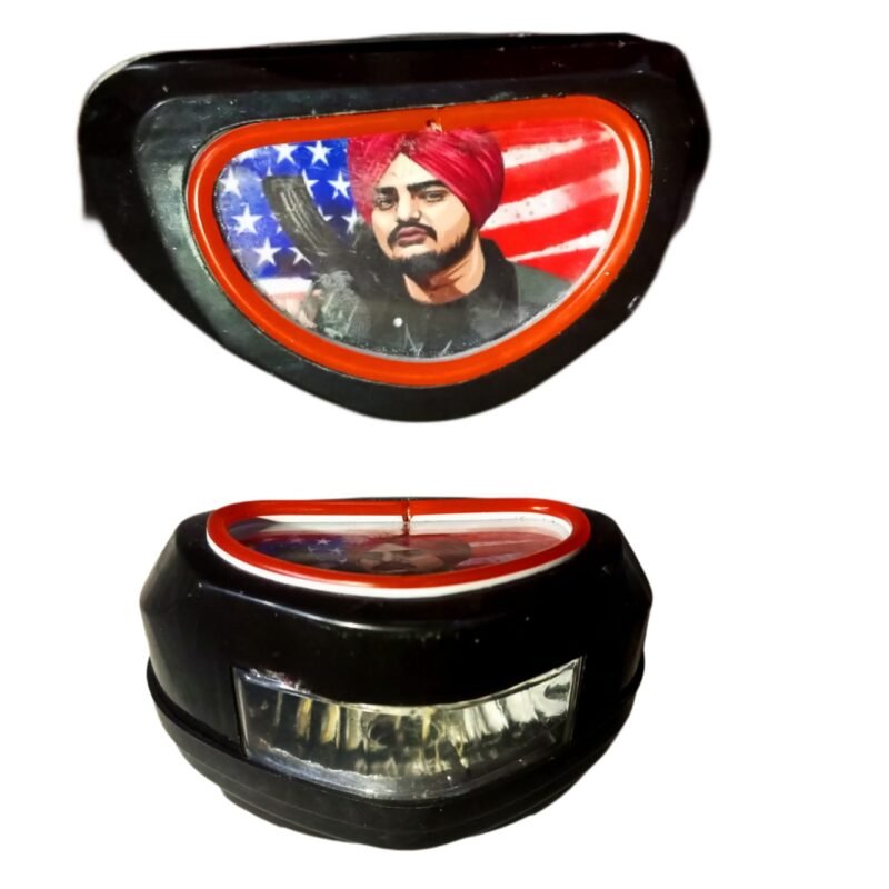 70cc Motorcycle Back Light (Siddu moose wala) With DRL  (Random neon and siddu moose Wala Picture) - Image 5