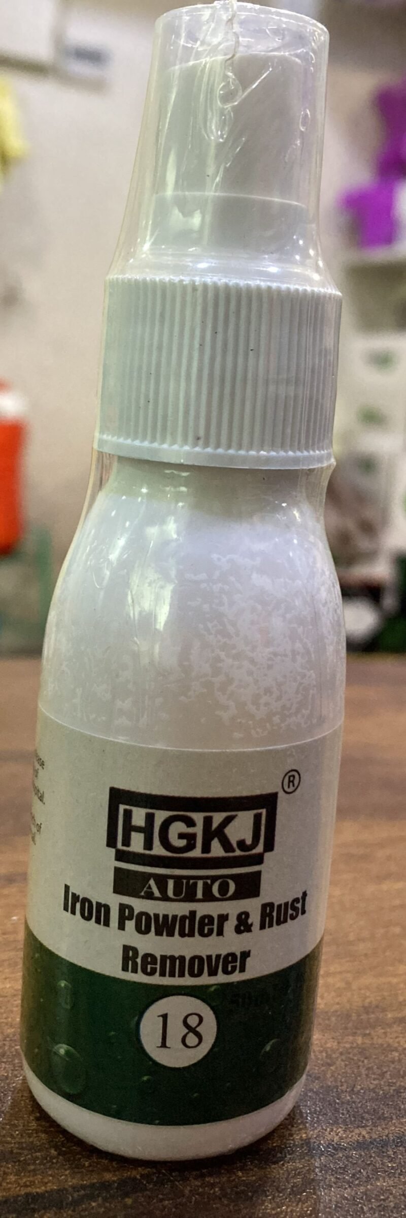 HGKJ-18-60ml Car Paint Wheel Iron Powder Rust Remover Car Logo Rust Spray Cleaner Repair Refurbising Accessories - Image 2