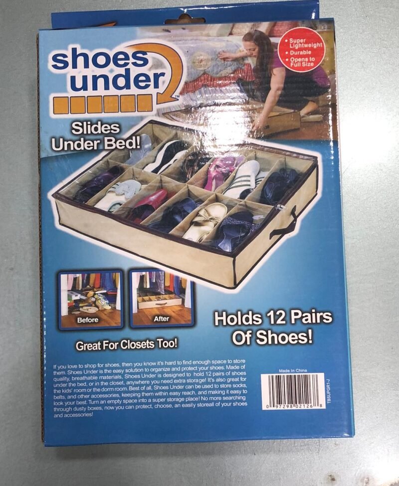 Shoe Organizer Closet/Under Bed Storage | Shoe under best quality imported with box - Image 3