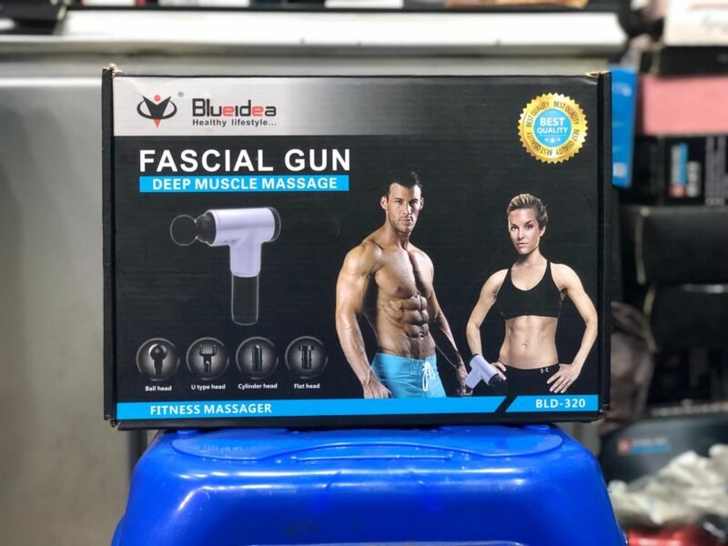 Blueidea Deep Tissue fascial massager with 4 massage Muscle Massage Gun (Random color). - Image 4