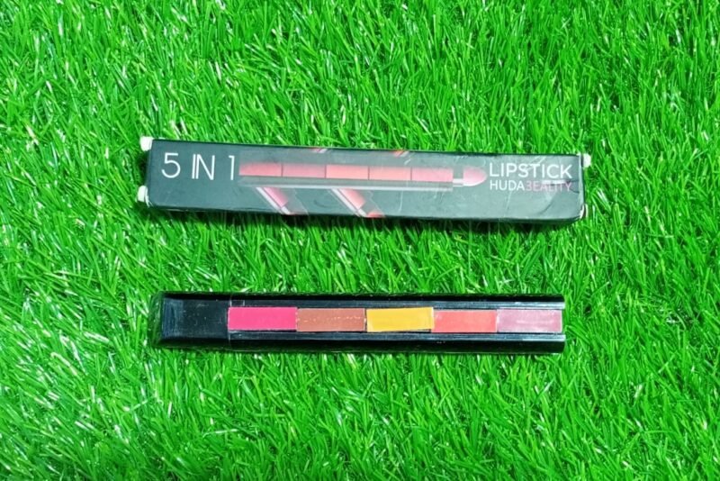 (NW00075) 5 in 1 Lipstick Pen Huda Beauty Different Shades (Random Color Shades) - Image 2