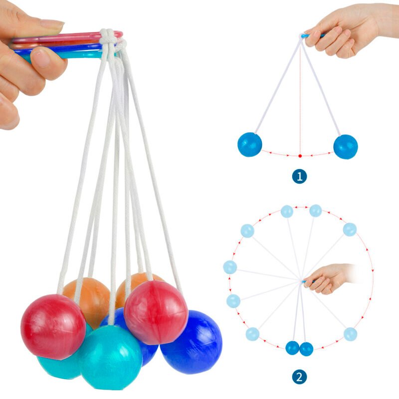 Lato Toy Tok Tok Old School Toy Click Clack Ball Bump Ball Clackers Decompression Ball Pro-clackers Ball - Image 12