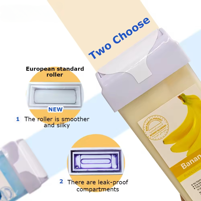 Refill Wax for Women, Roll On Wax Refill for Hair Areas of the Body, Roller Waxing Hair Removal Depilatory Refill Wax with different flavour (1 Pc) (Random Flavors) - Image 2
