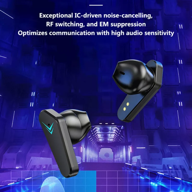 TWS A18 Gaming Headset Earbuds Bluetooth For iPhone Samsung Android Wireless Earphones for Men and women | Led-Light Game Stereo Earbuds - Image 12