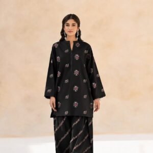 Women’s Maroon Embroidered 2-Piece Suit
