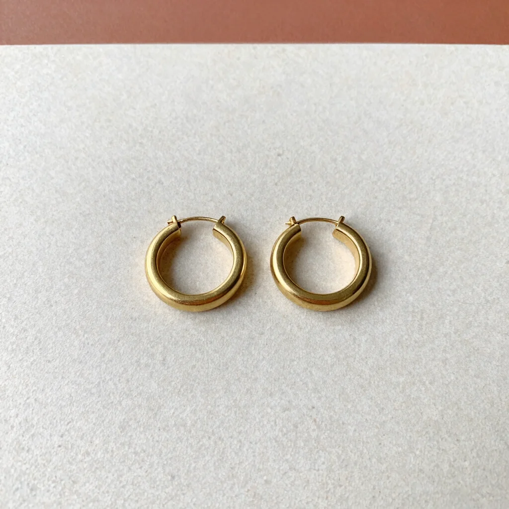 Pebble Hoop Earrings